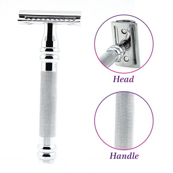 Classic Traditional Double Edge Chrome Shaving Safety Razor