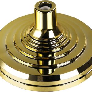 Floor Stand Base for Indoor Flagpole Flag Base, Gold Finish Long Lasting Plastic Base for Office Home