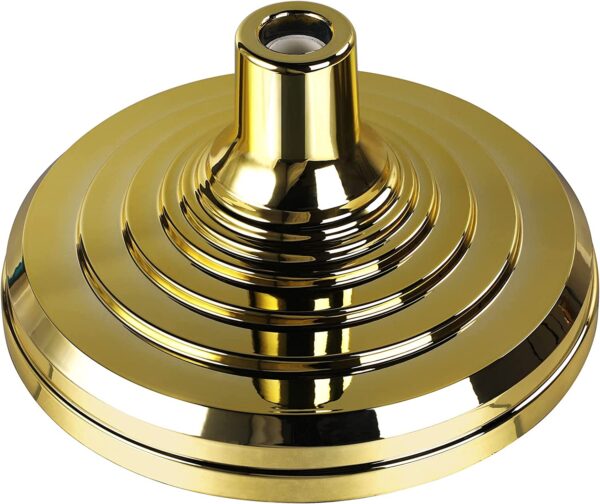 Floor Stand Base for Indoor Flagpole Flag Base, Gold Finish Long Lasting Plastic Base for Office Home