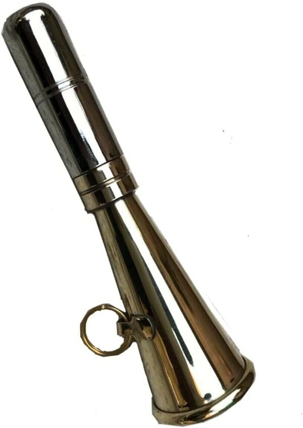 HAND MADE SMALL BRASS GAMEKEEPER HUNTING HORN AUTHENTIC BEATING SHOOTING HUNT