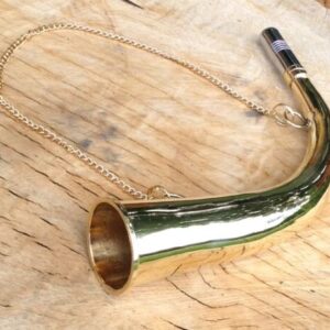 SECONDS HAND MADE SOLID BRASS FOX HUNTING HORN AUTHENTIC SOUND SHOOTING HUNT