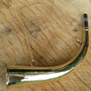 SECONDS HAND MADE SOLID BRASS FOX HUNTING HORN AUTHENTIC SOUND SHOOTING HUNT