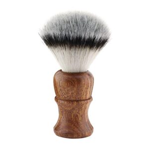 SYNTHETIC SHAVING BRUSH - WOODEN HANDLE