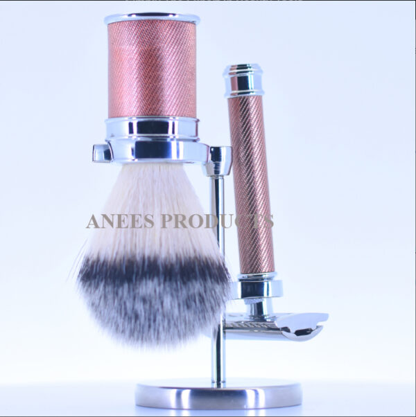 Professional Stainless Steel Chrome Finished Shaving Brush & Safety Razor Stand