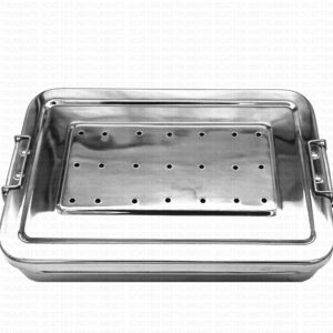 Sterilization Stainless Steel Box Perforated With Locking System