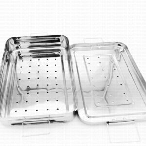 Sterilization Stainless Steel Box Perforated With Locking System