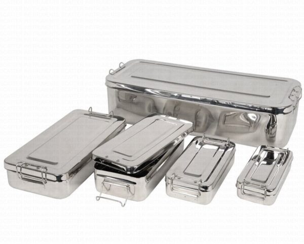 Sterilization Stainless Steel Box With Locking System2